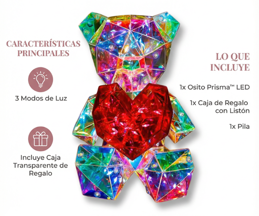 Osito Prisma™ Escultura con luz