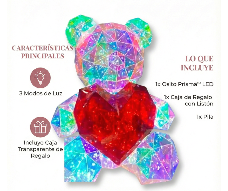 Osito Prisma™ Escultura con luz